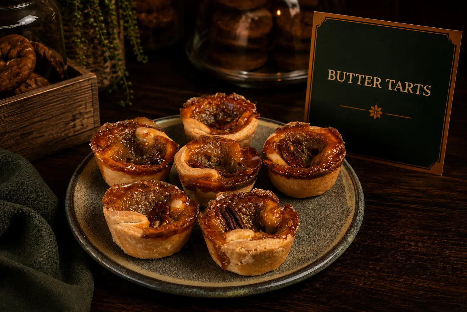 Fresh wholesale butter tarts prepared for Toronto cafes and coffee shops